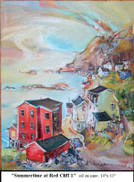 Summertime at Red Cliff-1, Oil on Canvas